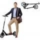 Scooters for Kids 8-12, Teens & Adults - Foldable Commuter Scooter with Bell, Hand Brake & Adjustable Height, 220 LB Weight Capacity, Perfect for School, Campus, Park Rides